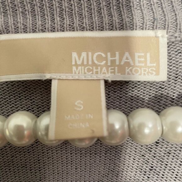 Michael Kors Pullover V Neck Sweater Snakeprint - Picture 3 of 10